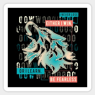 Inspirational Wolf Colorway 1 Sticker